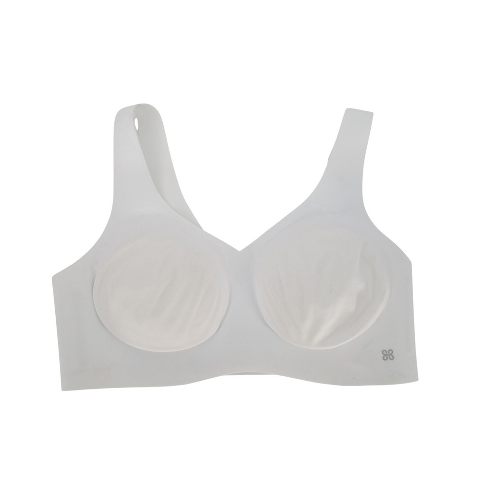 Honeylove SoftForm Wireless Bralette S Astral White Seamless V-Neck Padded NWT